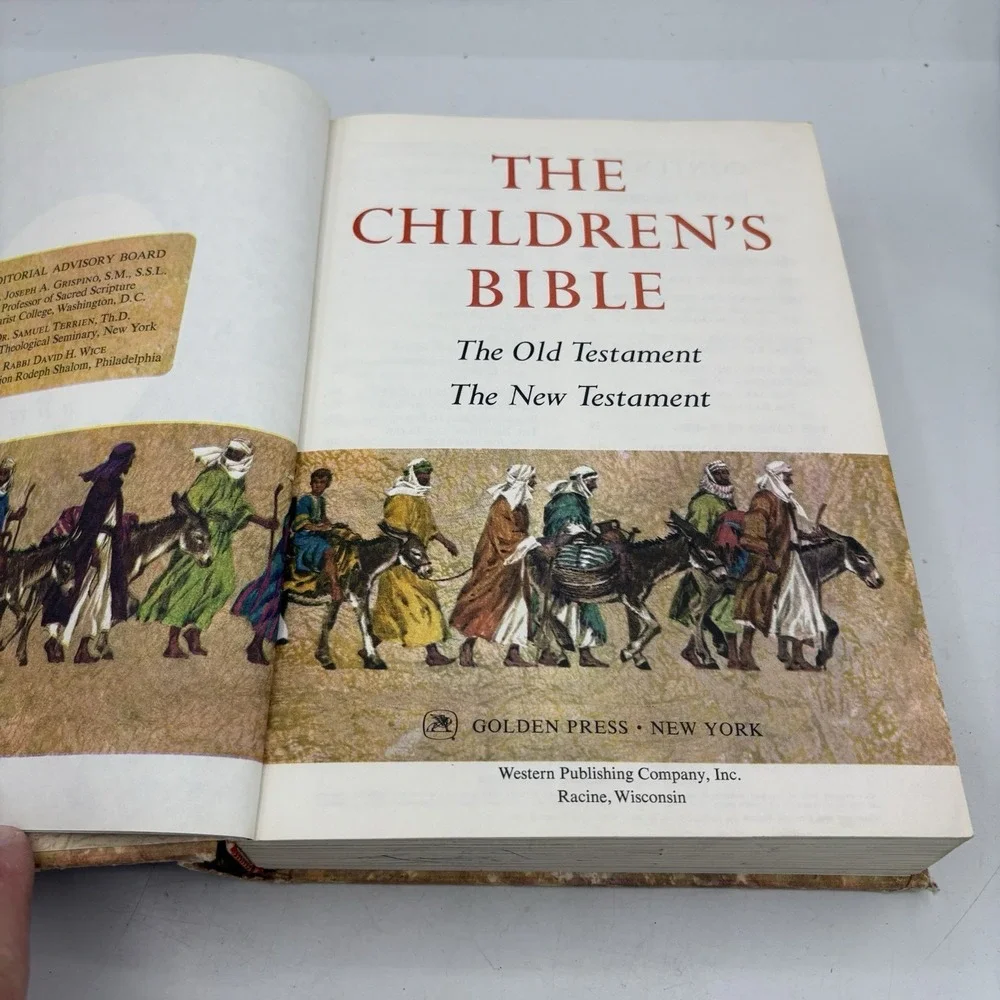 Vintage The Children's Bible Golden Press Illustrated Stories Hardcover 1965‎